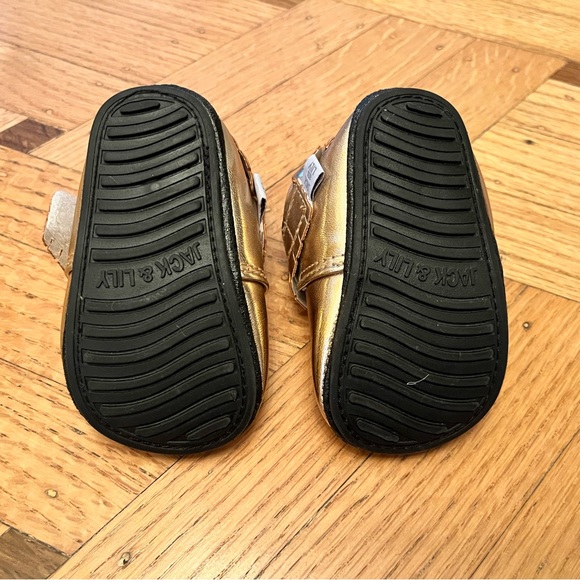 Two Pairs rosegold and pink Lily & Jack Mocs. Two pairs. Size 6-12 months. - Picture 7 of 8